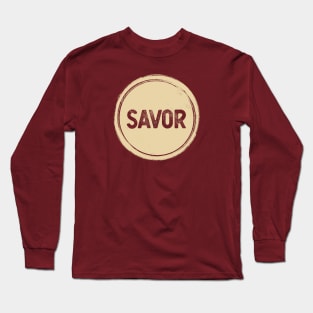 Savor Logo Long Sleeve T-Shirt